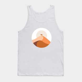 Desert Mountain Minimalist Landcape Tank Top